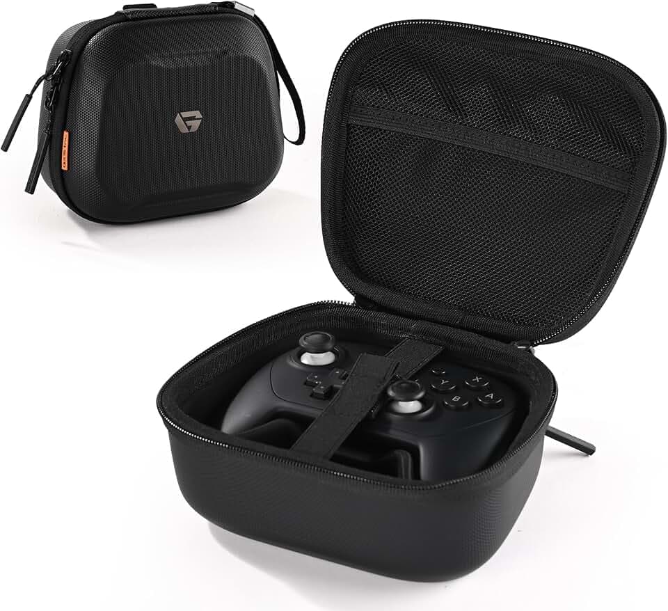 GesTac Carrying Case Compatible with Switch 2 Pro Controller, Travel Protective Portable Storage Bag, Hard Shell EVA Shockproof, Anti-Scratch – Black
