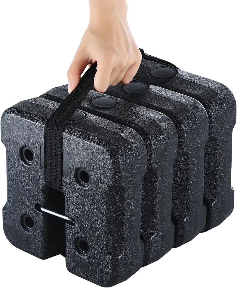 MasterCanopy 4er Set HDPE Gewichtsplatten, 18,1 KG INSGESAMT