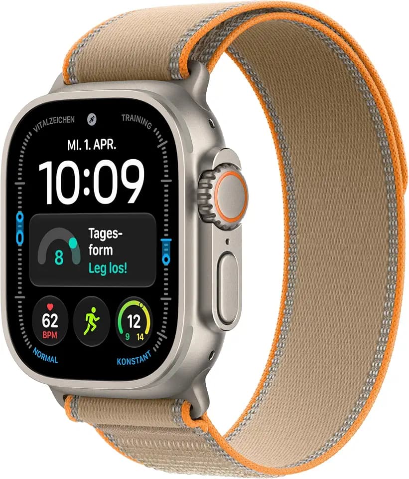 Apple Watch Ultra 4 GPS + Cellular, 49 mm Titangehäuse Natur