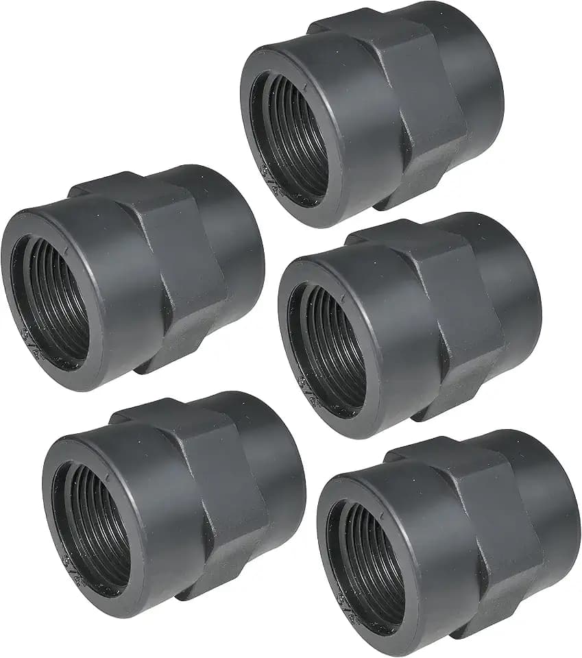 AERZETIX - C52029 - Satz von 5 Druck gewindemuffen 3/4'' weiblich/weiblich zum einschrauben aus kunststoff PN 10 bar - druckverschraubung zum einschrauben