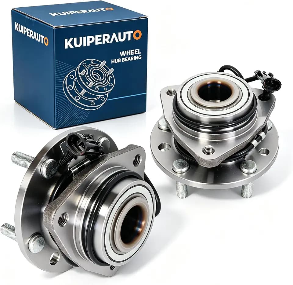 2 PCS 513124 Front Wheel Hub Bearing Assembly & Front Wheel Hub Compatible for 1997-2005 Chevy Blazer S10, Compatible for 1997-2005 GMC Jimmy Sonoma 5 Lugs w/ABS
