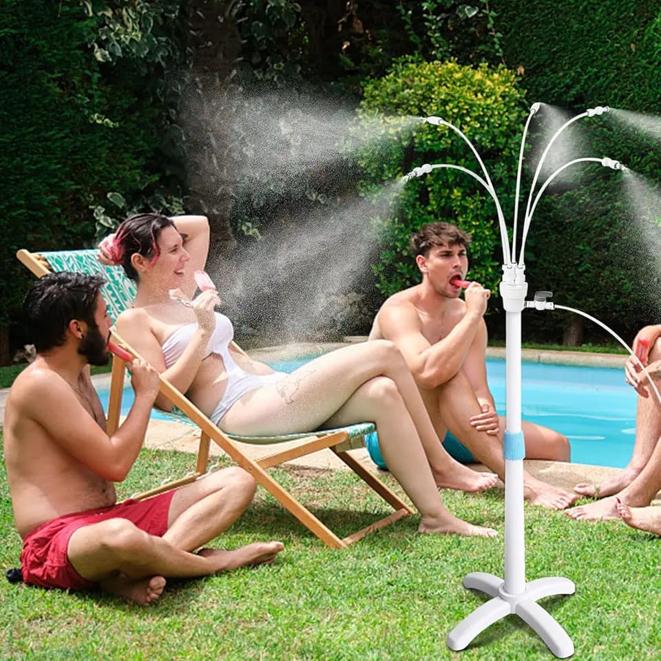 POCKET PANDA Misters for Outside Patio, Standing Misting Cooling System