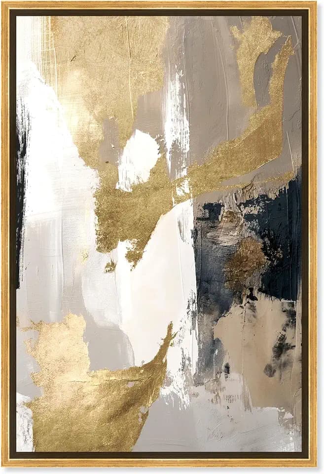 Art Remedy Sahara Canvas Timeless Abstract Wall Art, Gold Frame, 20" x 30"