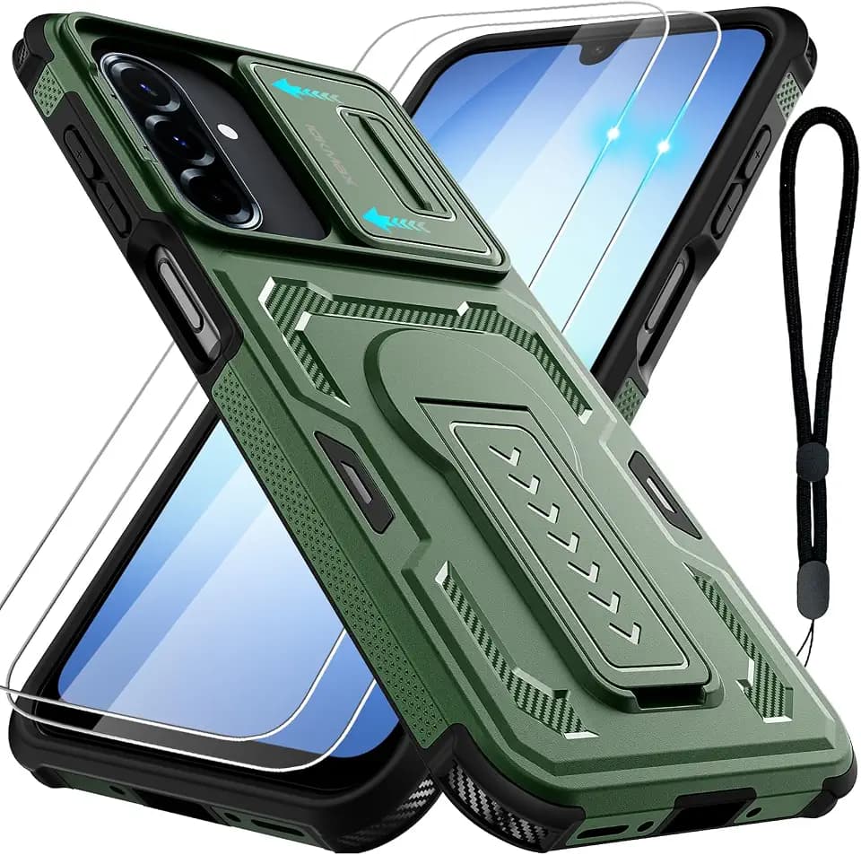 for Samsung Galaxy A17/A16/A26 5G Case with 2 Pack Screen Protector