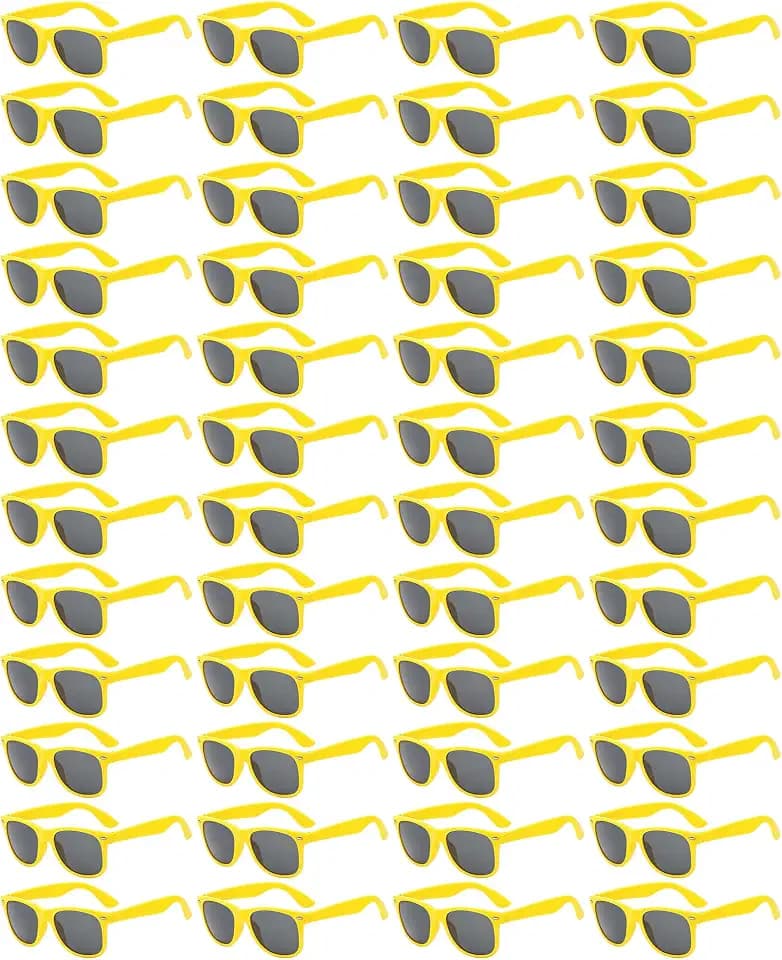48/100 Pack Neon Sunglasses Bulk, Adult, Unisex