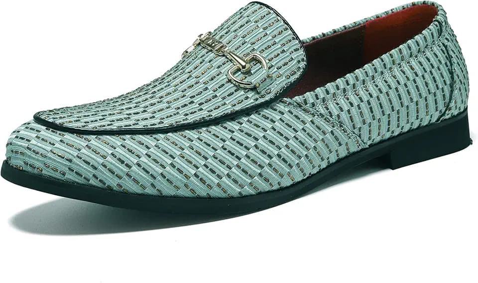 LCQL Men's Luxury Velvet Penny Loafer Shoes Noble Slip-on Suede Loafers Smoking Slippers Plus Size 7-13