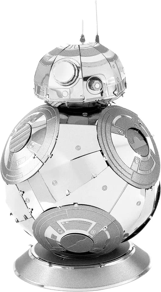 Fascinations MMS271 - Metal Earth 502648 - Star Wars EP 7 BB-8, lasergeschnittener 3D-Konstruktionsbausatz, 2 Metallplatinen, ab 14 Jahren