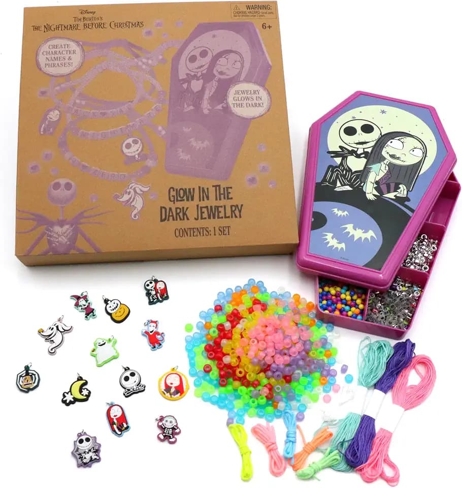 Tara Toys Nightmare Before Christmas Glow in The Dark Jewelry Activity Set
