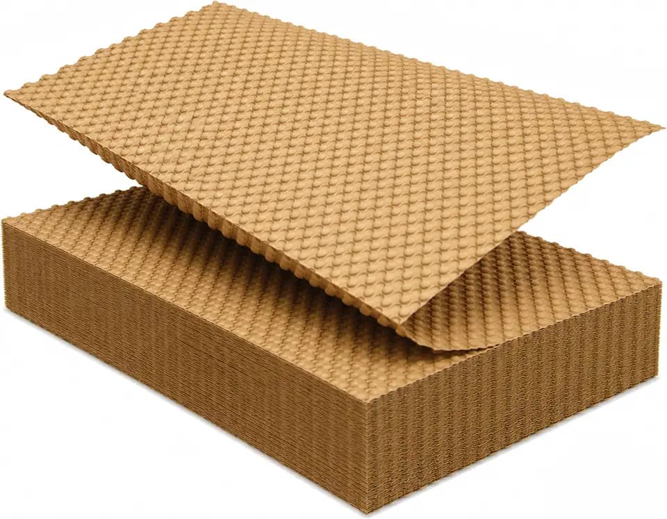 Elementree Paper Bubble Wrap Sheets for Packing, Moving, & Shipping - 24" x 12" x 500' - Eco-Friendly Kraft Bubble Paper - Recyclable Cushioning Wrap - Made in the USA (01942)