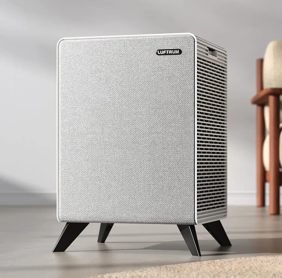 Air Purifiers for Home Large Room Up to 2250 ft² - Remove 99% of Smoke Allergies Pet Dander Odor - Dual 3-Stage Filter of Washable Filter and with AQI