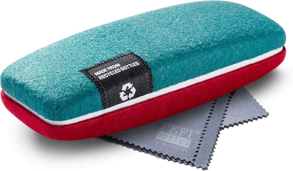 FEFI - Hardcase Brillenetui mit Filzbezug aus recycelten PET-Flaschen