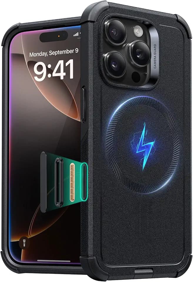 ESR Cyber Tough for iPhone 16 Pro Case, Black