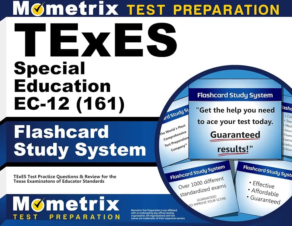 TExES Special Education EC-12 (161) Flashcard Study System: TExES Test Practice Questions & Review for the Texas Examinations of Educator Standards (Cards)