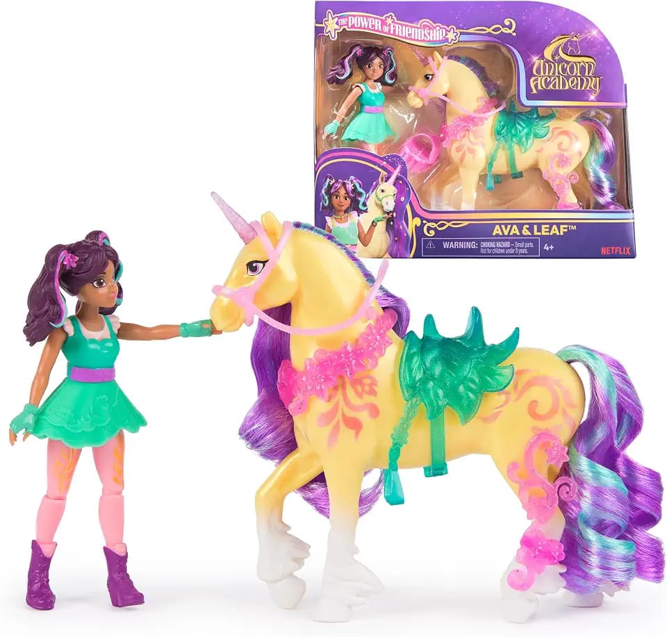 Unicorn Academy Ava & Leaf, Dolls & Unicorn Toys, Ages 4+