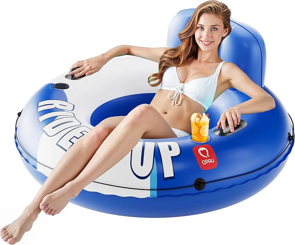 QPAU River Tube, 0.4 mm Thick River Floats for Adults