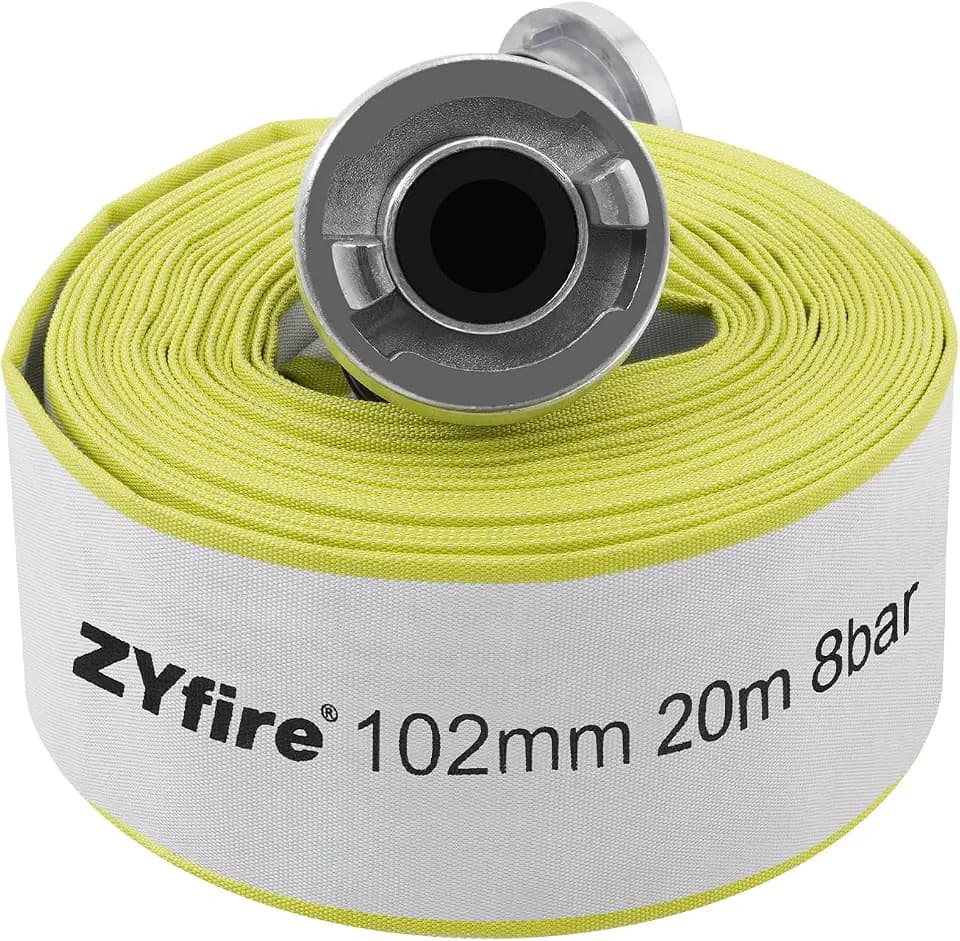 ZYfire Feuerwehrschlauch 102mm(4 Zoll) x 20m Schlauch mit A-Storz Kupplung