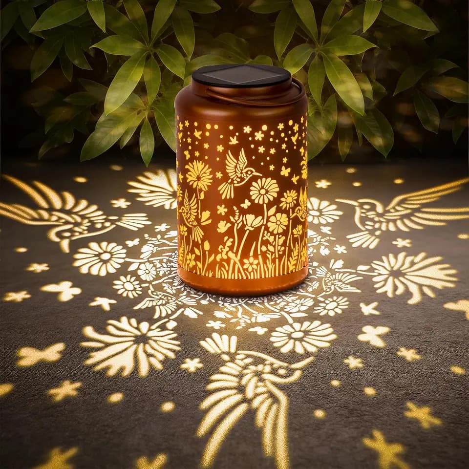 Solar Lanterns Outdoor Waterproof Hummingbird, Solar Garden Lights