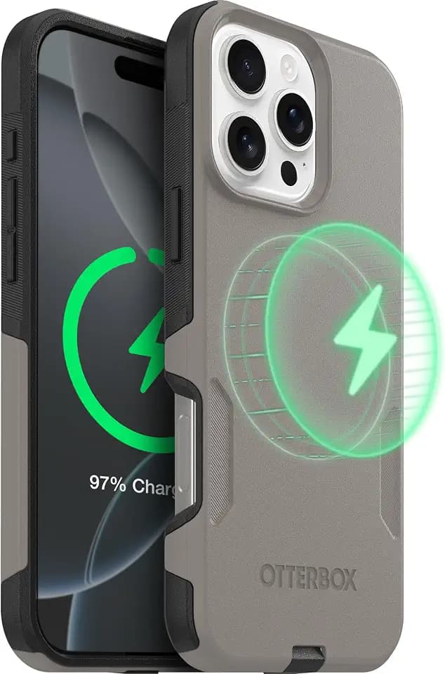 OtterBox iPhone 16 Pro Max – Commuter Series MagSafe Case - Pompeii Grey