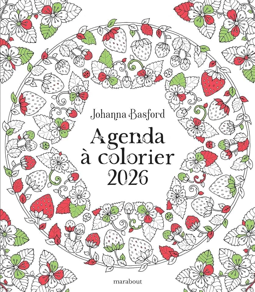 Agenda à colorier 2026