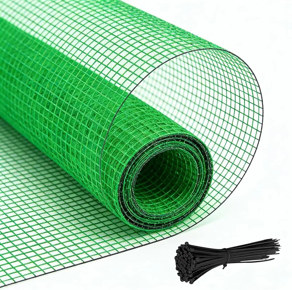 4 x 100 FT Garden Fence, 0.4" Mesh Plastic Fencing, Deer Netting Roll