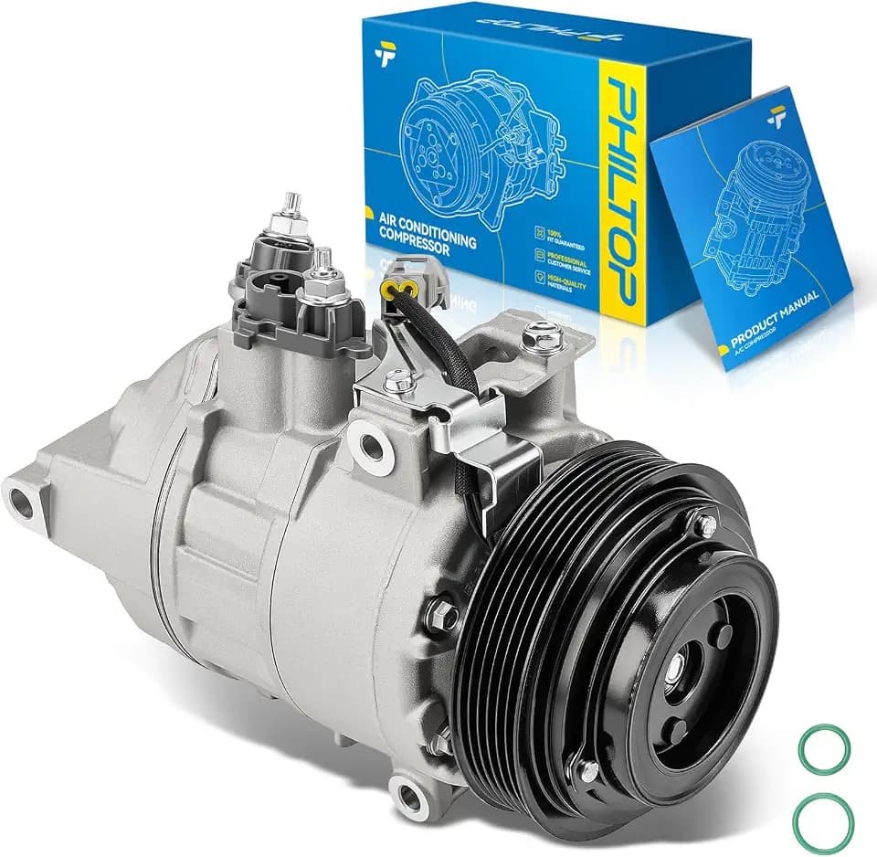 PHILTOP 198380 NEW AC Compressor w/Clutch for Ram 1500 2014-2018 5.7L
