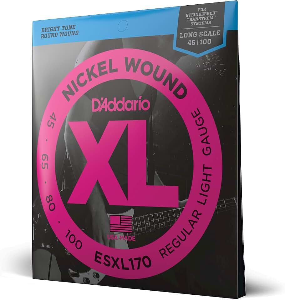 D'Addario XL Nickel E-Bassgitarrensaiten 45-100, Double Ball End