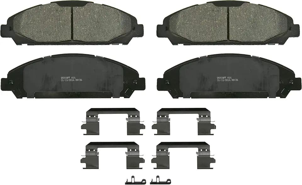 Wagner QS ZD1791 Disc Brake Pad Set, Chamfered Edges for Smooth, Quiet Stops, Fits 2015–2023 Ford Mustang