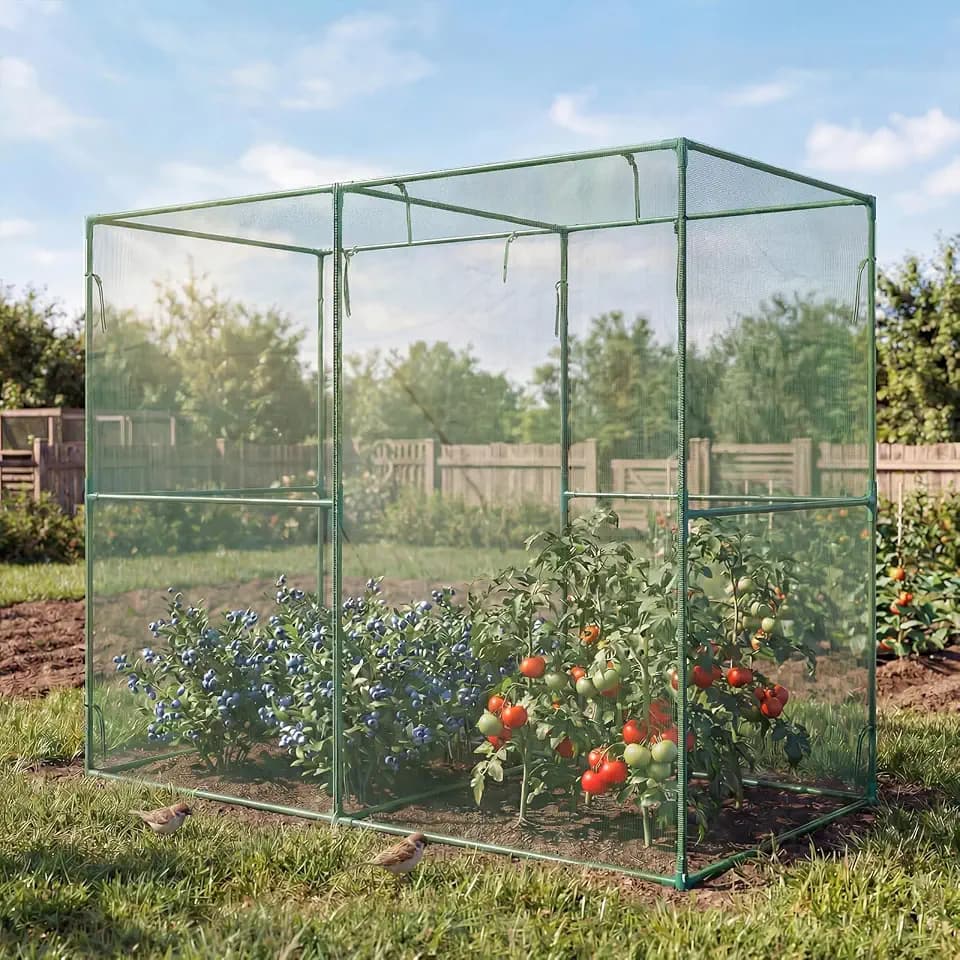Aoodor 8 x 4 x 6 Ft Crop Cage for Garden