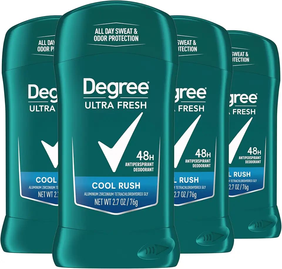 Degree Men Ultra Fresh Antiperspirant Stick 4 Pack Cool Rush 2.7 oz
