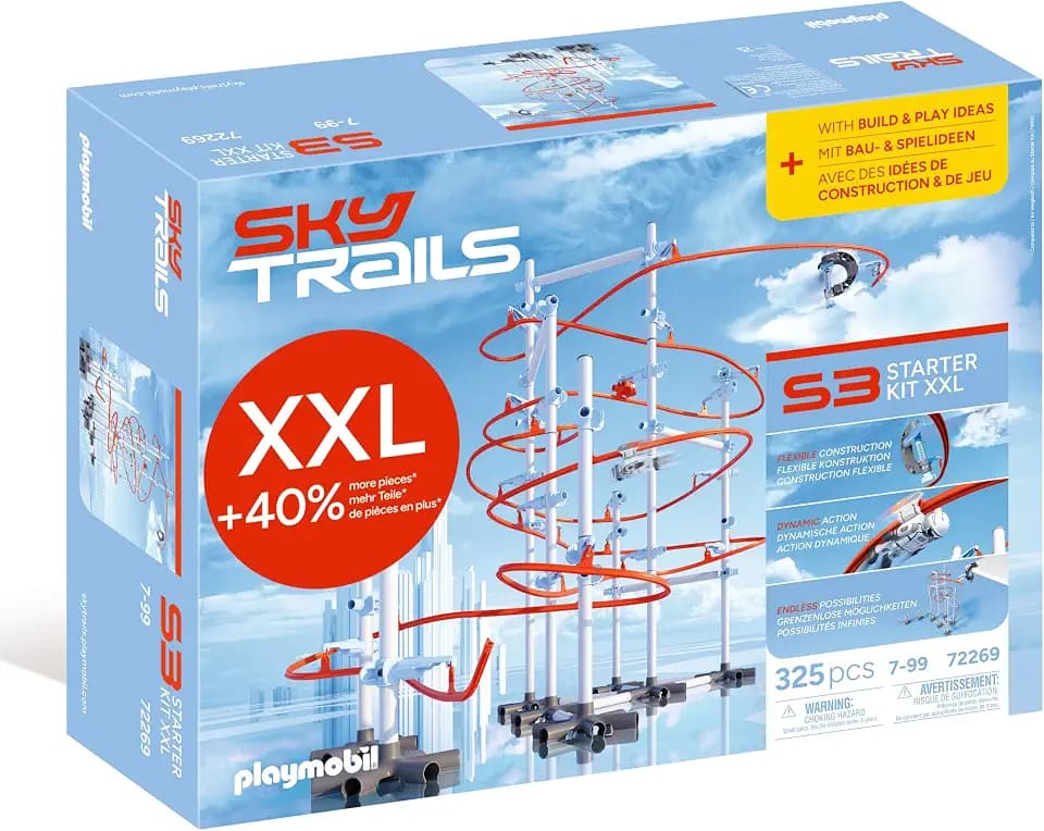 Sky Trails | Starter Kit XXL | Großes Streckenbau‑Set mit extra vielen Bauteilen, Zubehör & Action‑Elementen | Für Kinder ab 7 Jahren | 72269