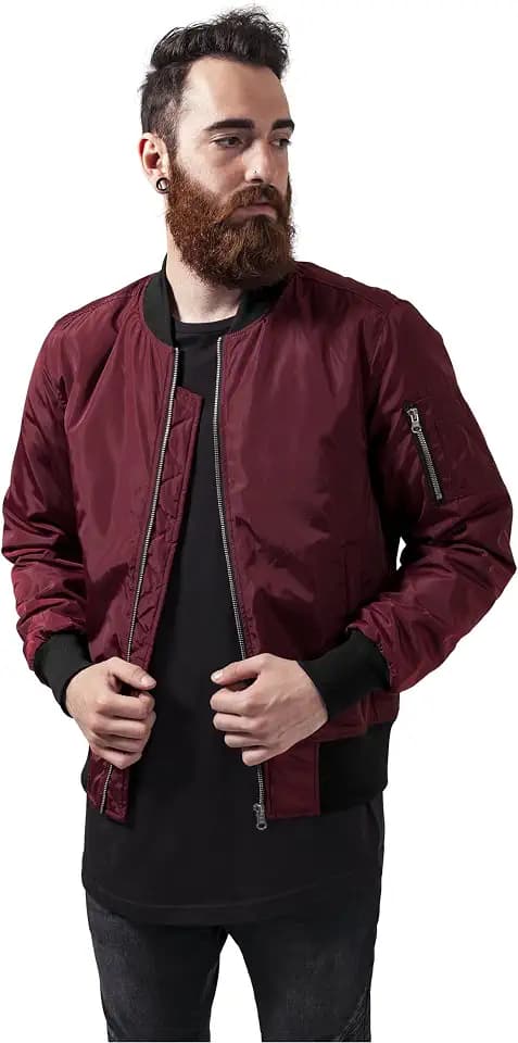 Urban Classics 2-Tone Bomber Jacket Männer Bomberjacke oliv/schwarz
