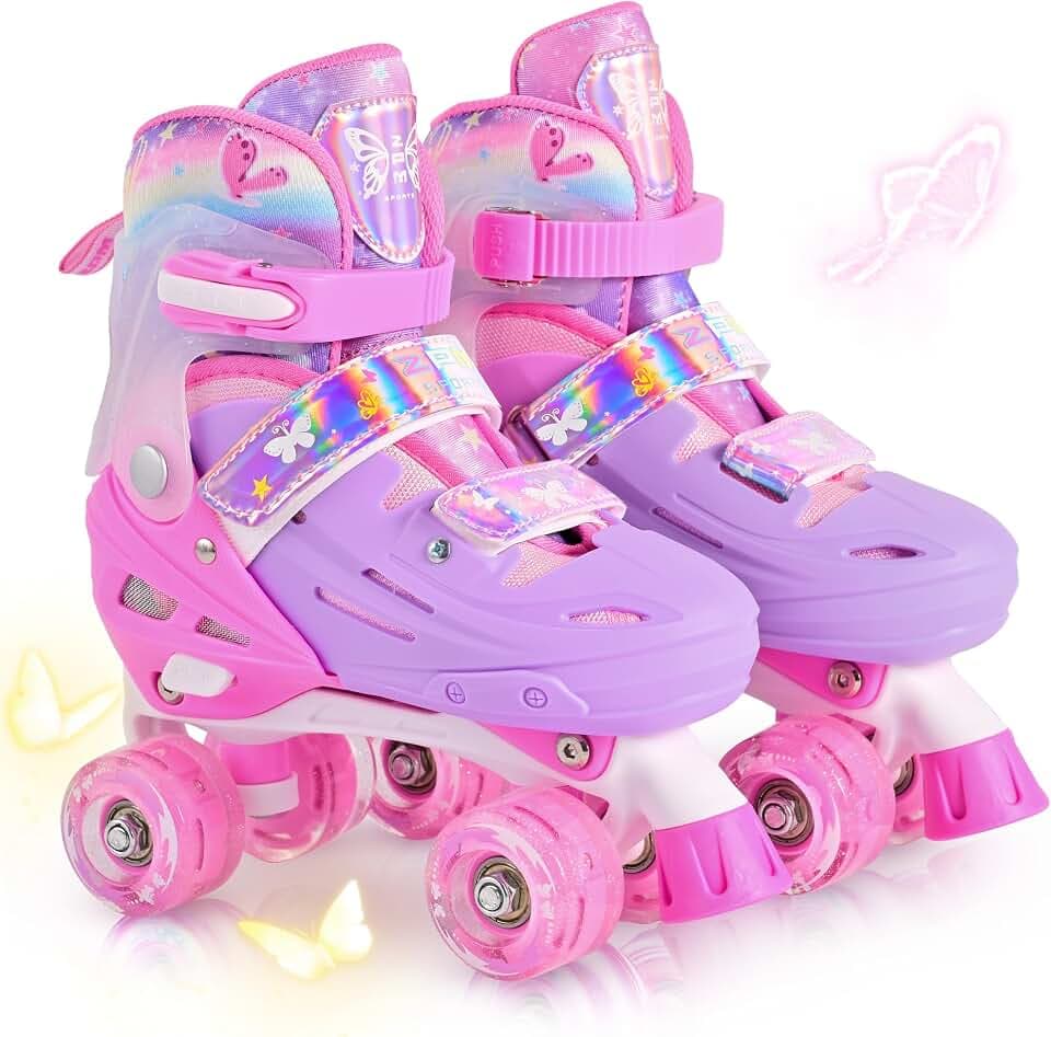 2PM SPORTS Verstellbare Rollschuhe für Kinder Anfänger