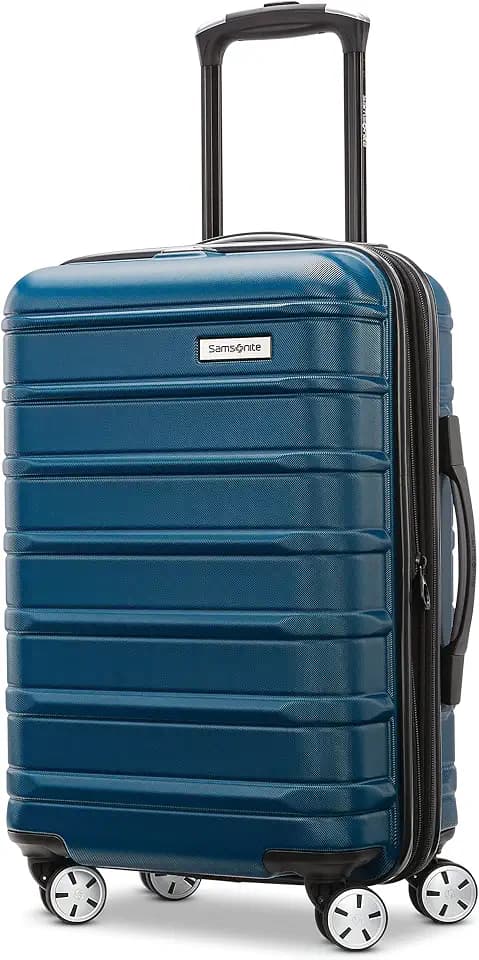 Omni 2 Airline Approved Carry-On Luggage – Stress-Free Size Meets 22x14x9" Requirements – For Fast Trips & Avoiding Baggage Fees – Dual 360° Spinner Wheels, USB Power Hub, Expands 1.5” – Lagoon Blue