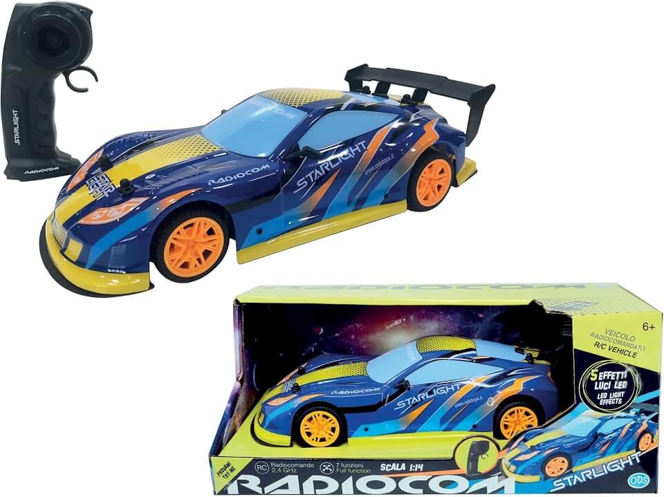 Starlight Auto RC SC.1:14 2.4 Ghz, 7 Funktionen, 5 Lichteffekte per USB geladen