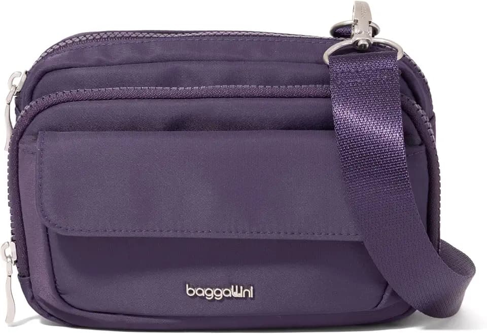 Baggallini womens Modern Double Zip Crossbody