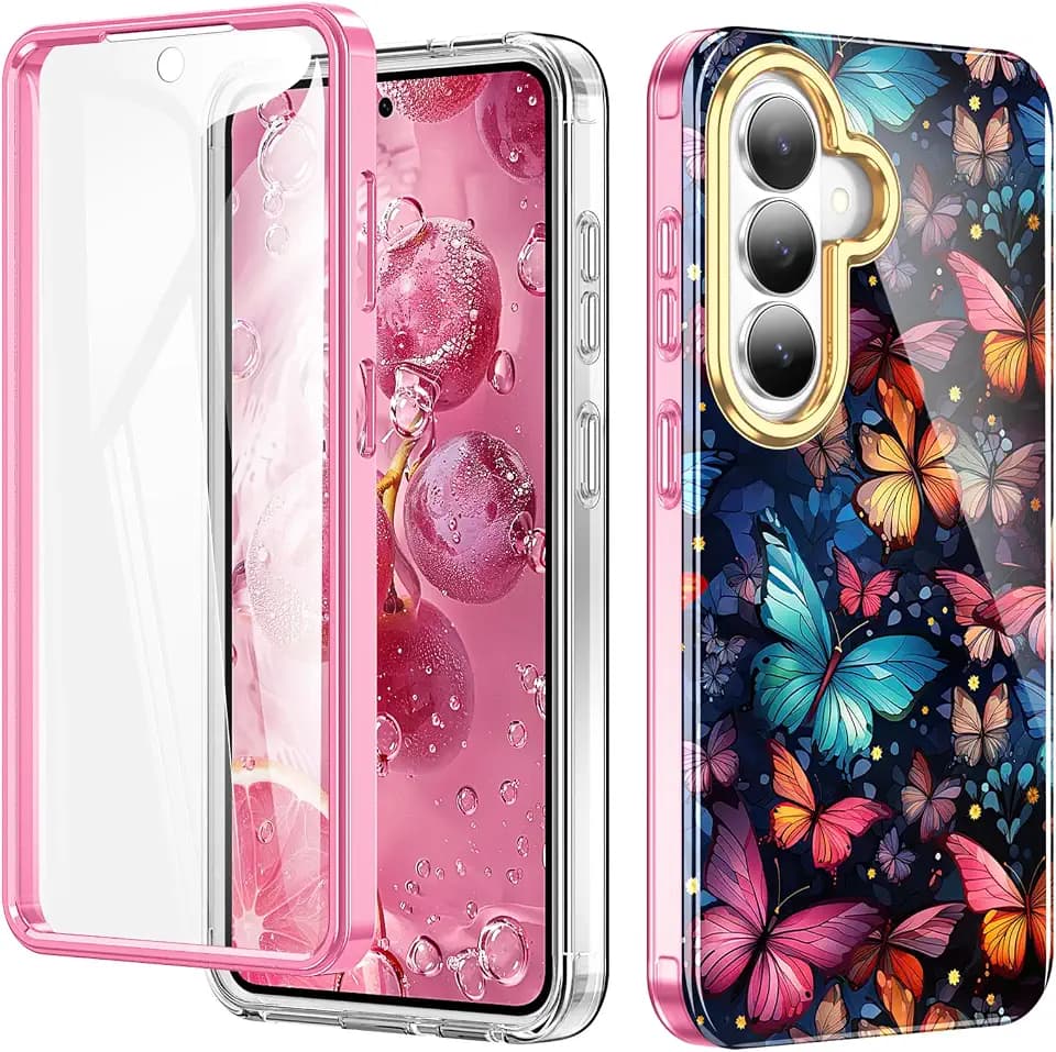 Hocase for Samsung Galaxy S26 Plus Case, Flying Butterflies