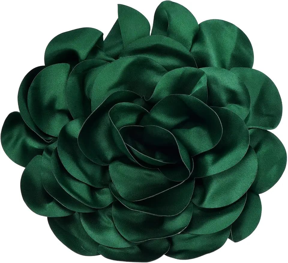 PATIKIL Satin Fabric Rose Flower Brooch Extra Silk Rose Flower Brooches