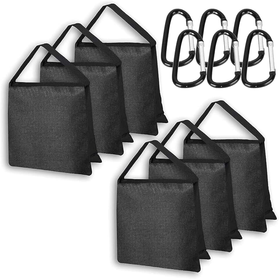 EMART Sandsack 6 Stück Sandbags für Stativ Fotografie 25 * 51cm
