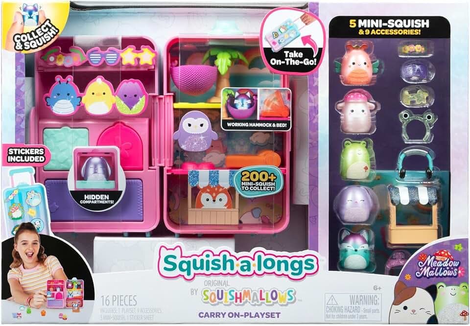 Squish-a-longs SQAL0312 Reisekoffer-Spielset