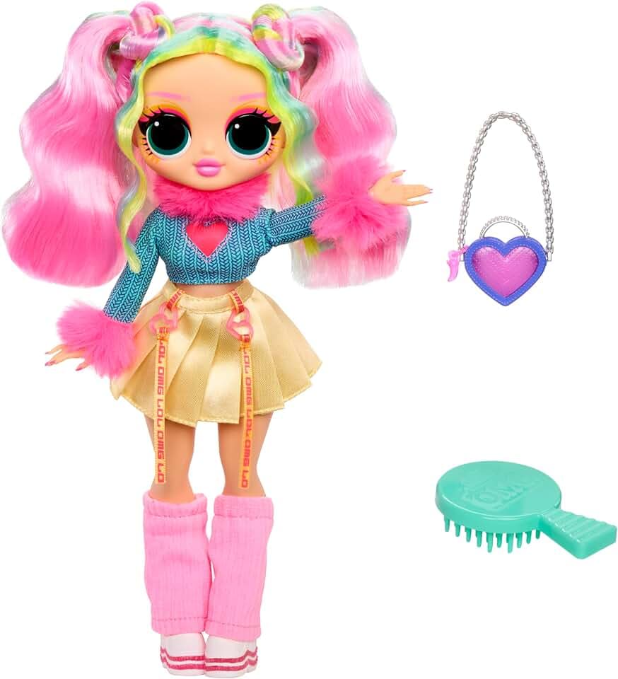 L.O.L. Surprise! OMG Doll – Bubblegum D.J. – Enthält 1 Modepuppe mit Fabelhafter Mode, 4 zum Sammeln, Rosa