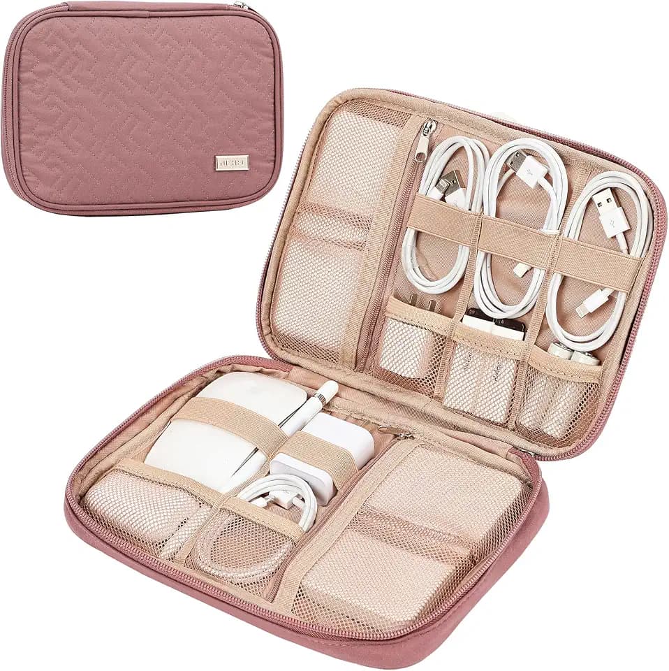 NISHEL Travel Cord Organizer, Electronic Cable Accessories Storage Bag