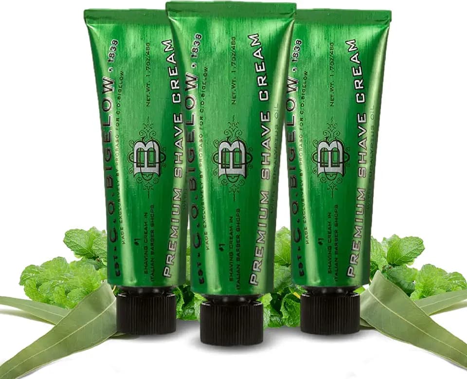 C.O. Bigelow Travel Shaving Cream, 3 Pack, 1.7 oz