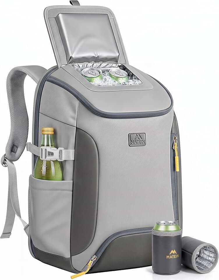 MATEIN HER Cooler Backpack for Women with Hook-and-Loop Top Lid for Beach