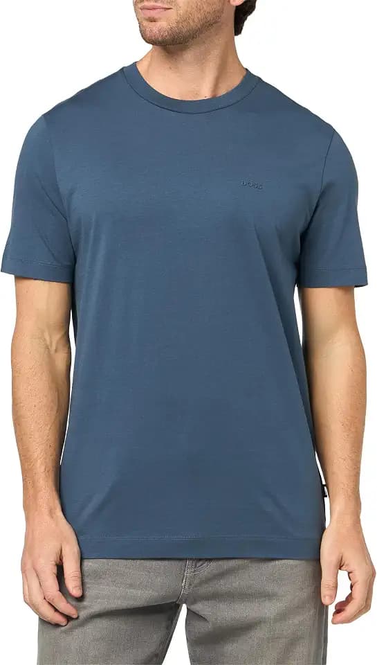 BOSS Men's Small Logo Cotton Crewneck T-Shirt