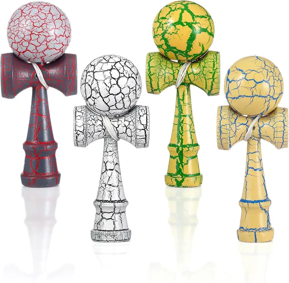 4 Pack Competition Kendama Game, Multicolor