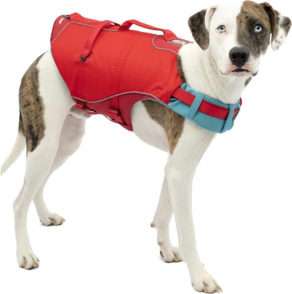 Kurgo Surf n' Turf Life Jacket, Chili Red, Medium
