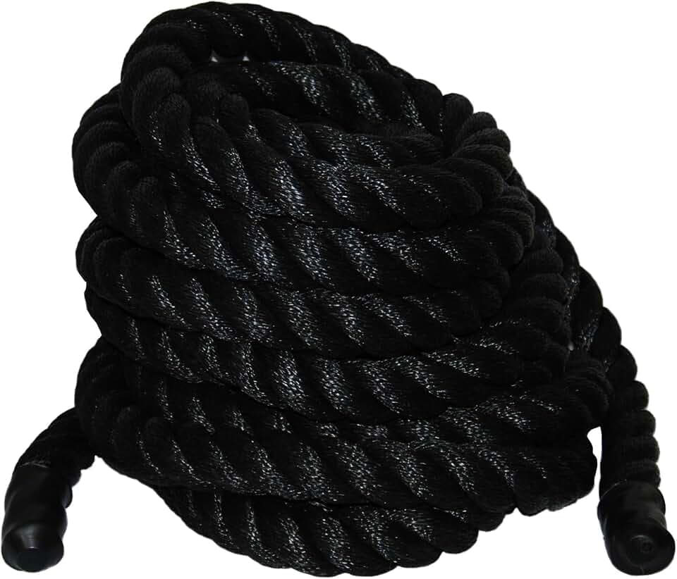T.W Evans Cordage 106430 1-1/2 Inch x 30-Feet Black Poly Training Rope