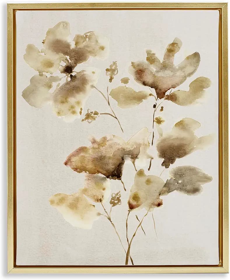 Dappled Flower Blossoms Botanical, 24 x 30 Inch Canvas in Floater Frame