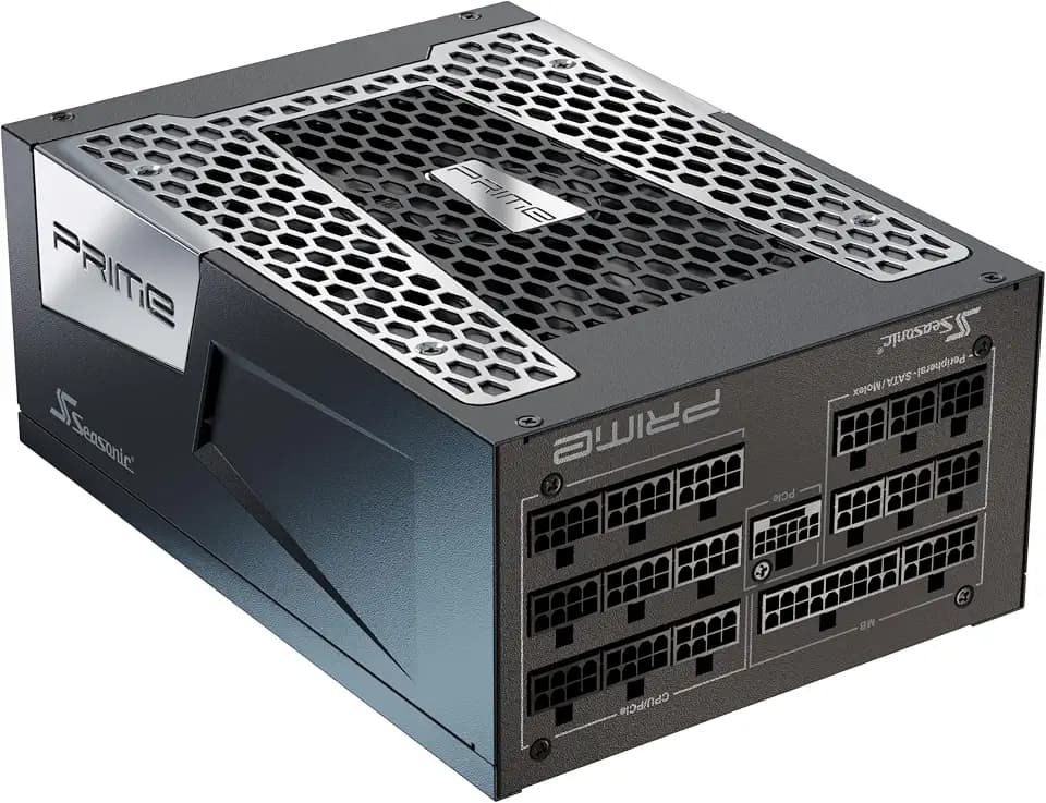 Seasonic Prime TX-1300 | 1300W | 80+ Titanium| ATX 3.0 & PCIe 5.0 Ready| Full Modular | ATX Form Factor | Premium Japanese Capacitor | Nvidia RTX 30/40 Super & AMD GPU Compatible (Ref. SSR-1300TR2)