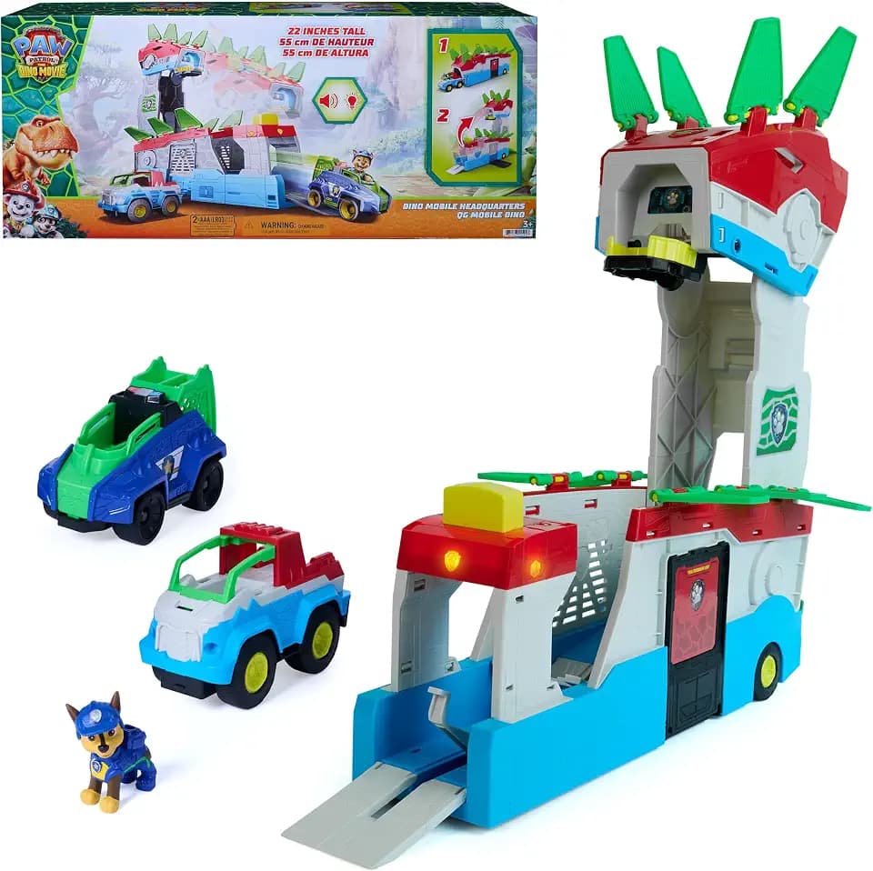 PAW Patrol: The Dino Movie, Dino Mobile Headquarters, 2-in-1 Playset